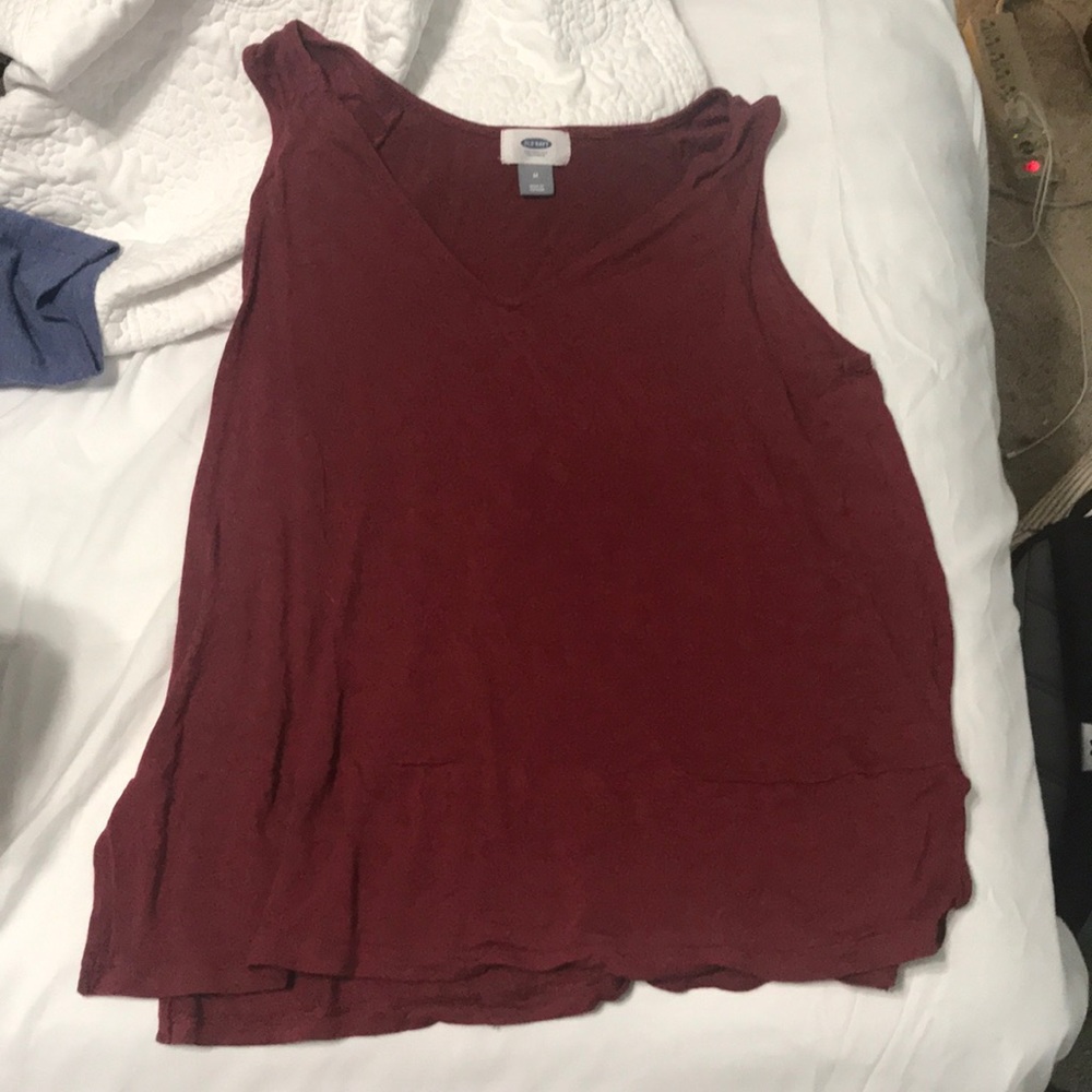 Red old navy tank